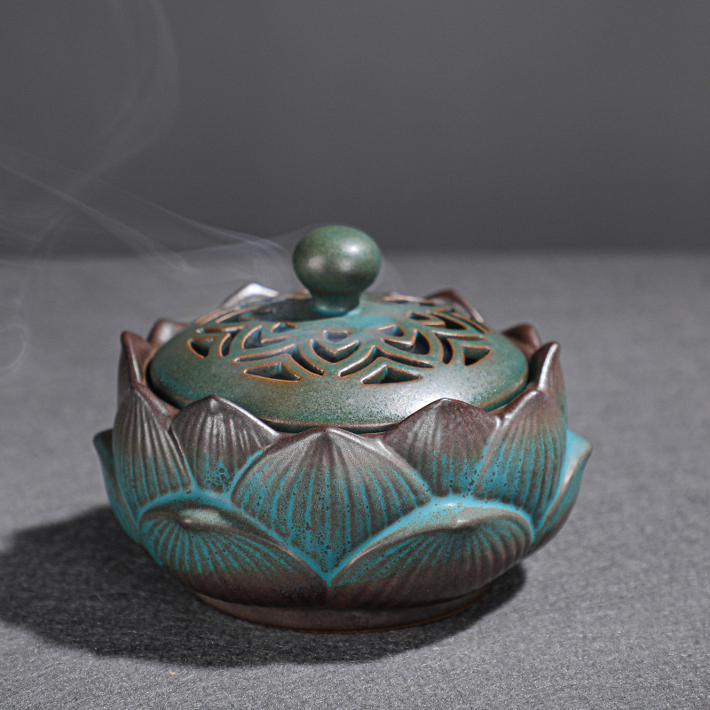 Lotus incense burner 01 9.5*7.5cm