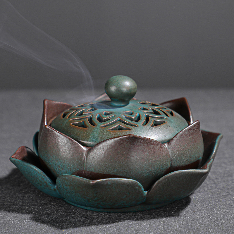 Lotus incense burner 02 12*7cm