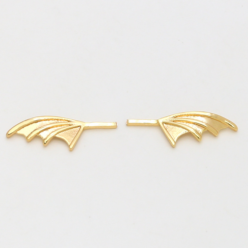 4# bat wings gold 1 pair 6x13mm
