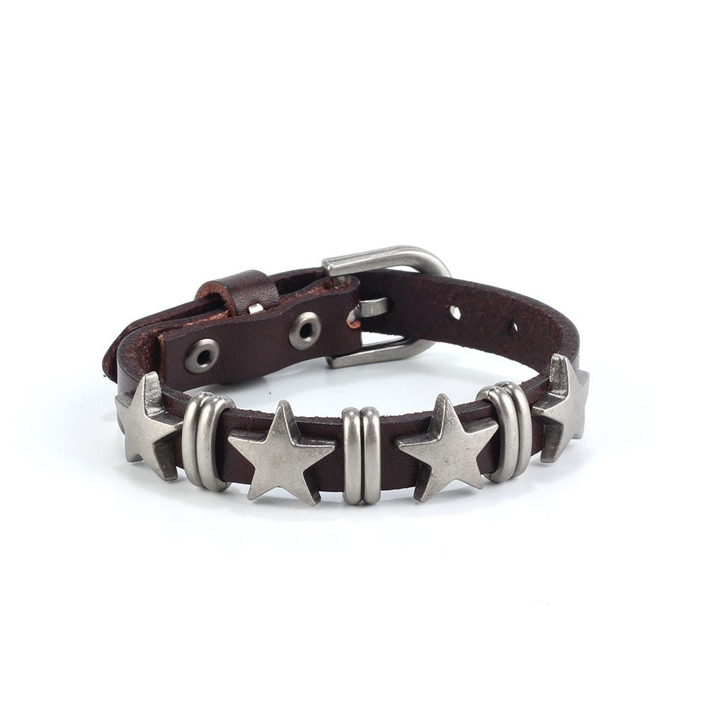 4:star bracelet brown
