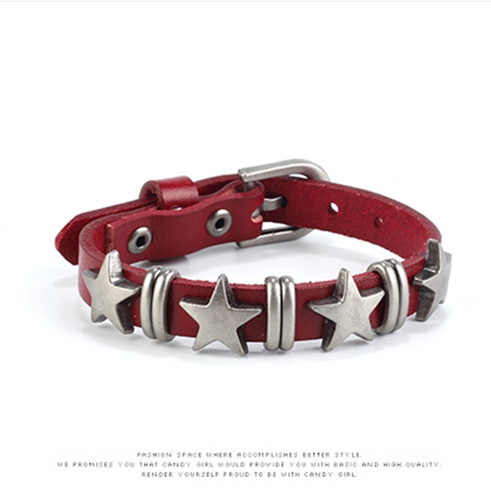 5:star bracelet red
