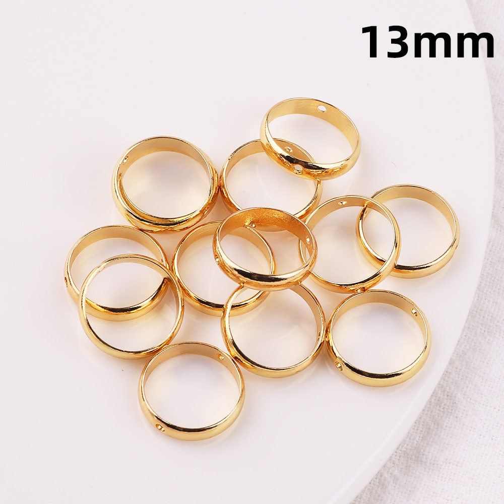18K copper 13mm double hole ring