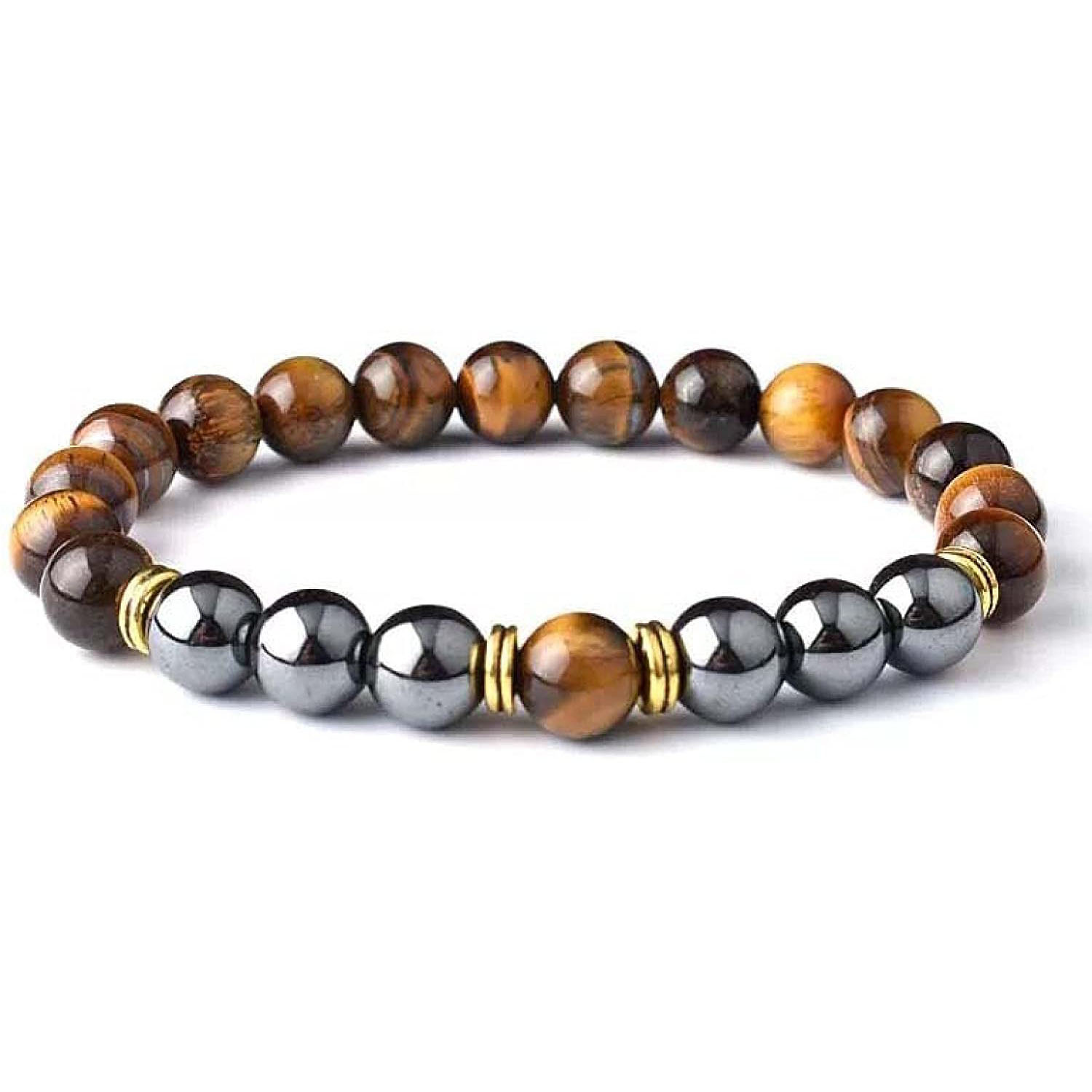 Tiger's eye and Hematite