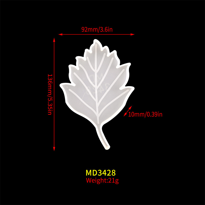 1:Small Leaf Coaster Mould MD3428