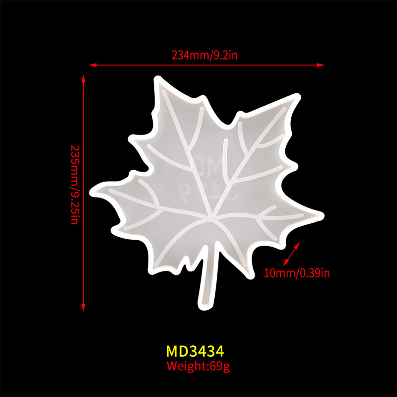 7:Large leaf coaster mould MD3434