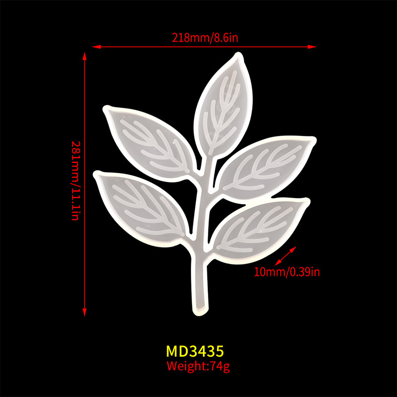 8:Large leaf coaster mould MD3435