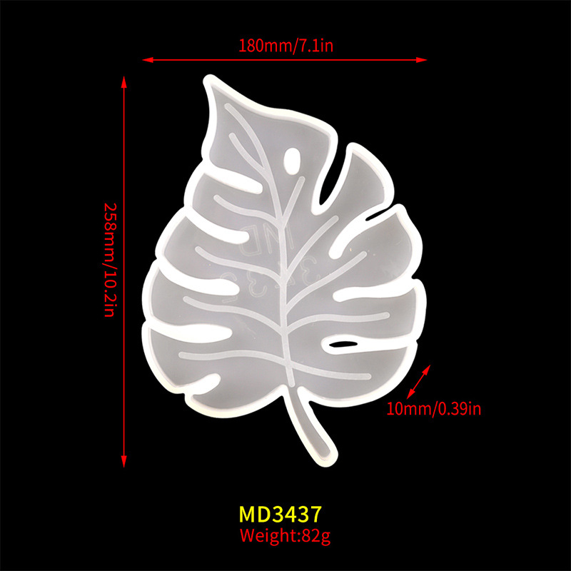10:Large leaf coaster mould MD3437