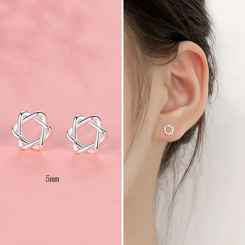 3:Hexagram Stud Earrings