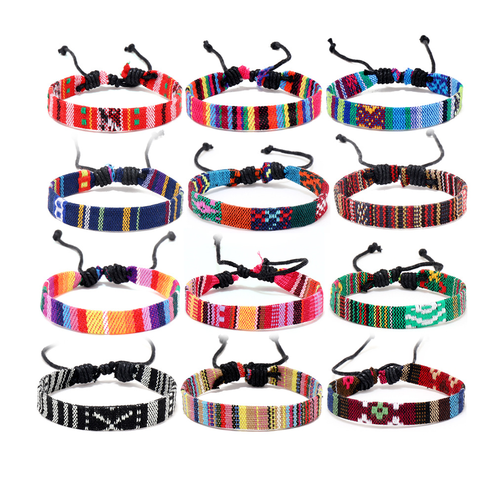 A set of 12 bracelets each