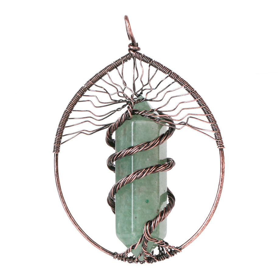 Green Aventurine-Antique Copper Color