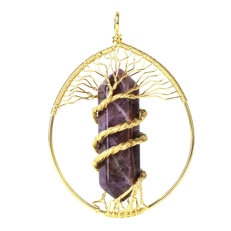 Amethyst-Gold Plated