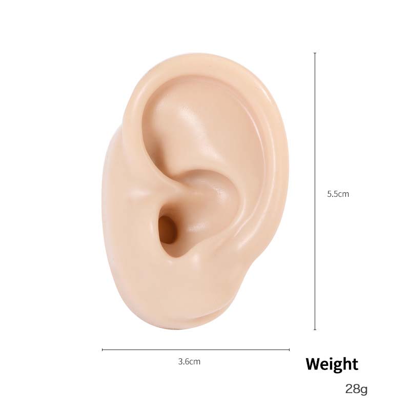 flesh-colored right ear