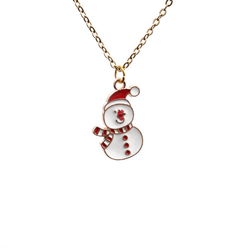 Christmas Snowman Necklace