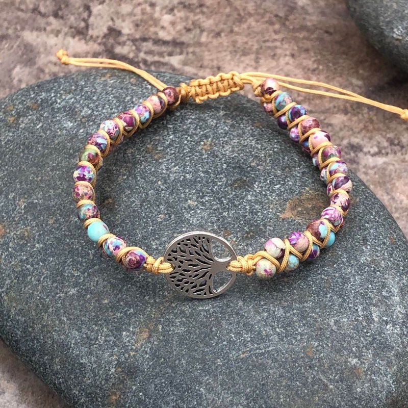 Purple Emperor Pine Beads