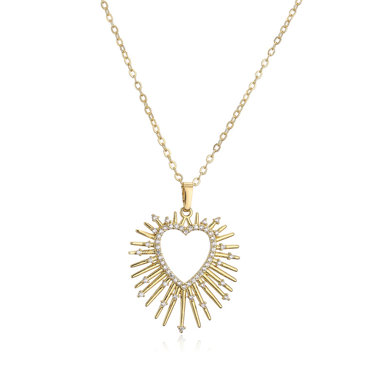 1 gold white diamond necklace