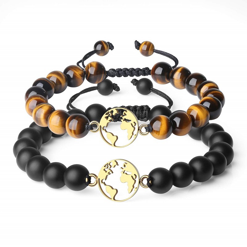 Agate and Tiger Eye 4mm