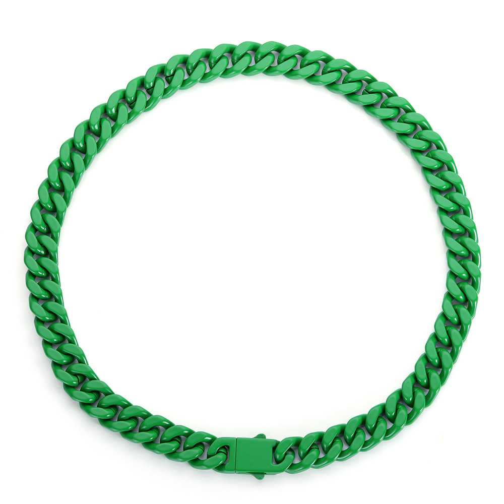 Green Necklace 19.7 inches (50cm)