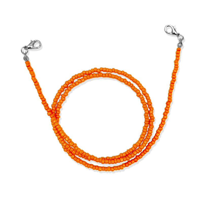 6:orange silver buckle