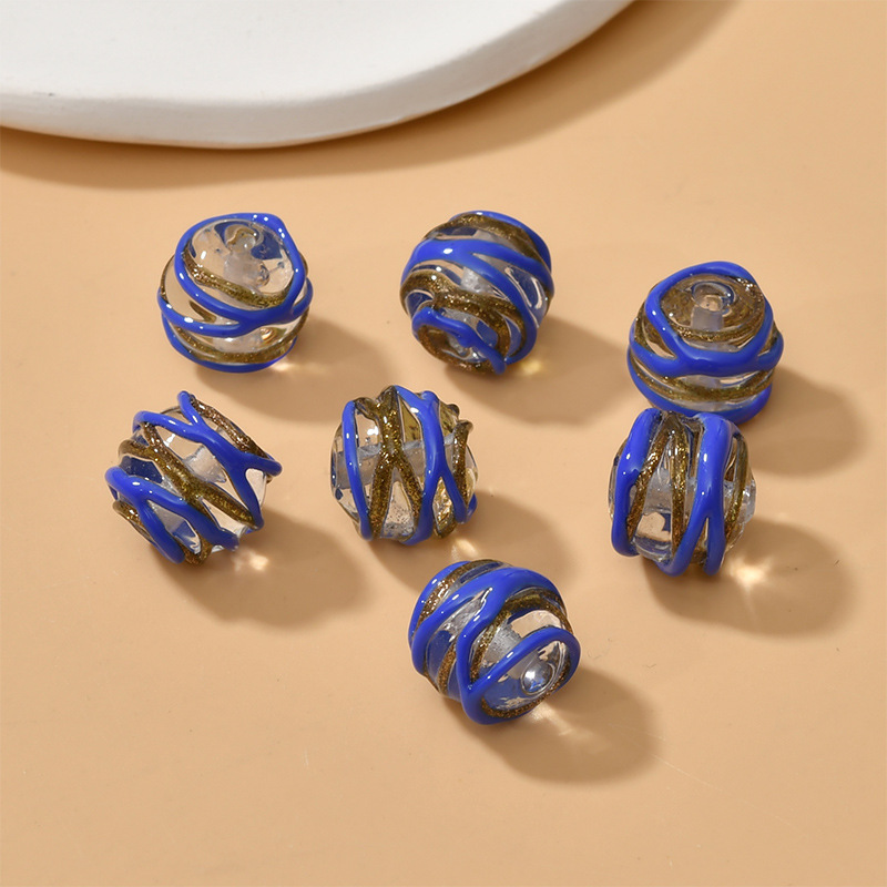 3:3# blue line beads