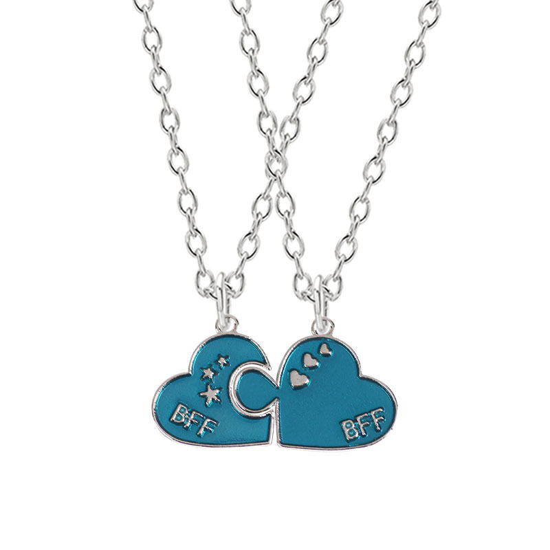 2:double heart necklace