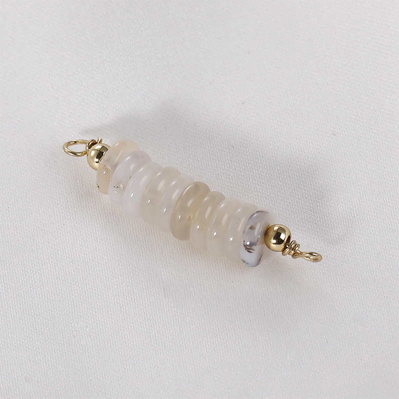 7# White Onyx Double Hanging 6x31mm