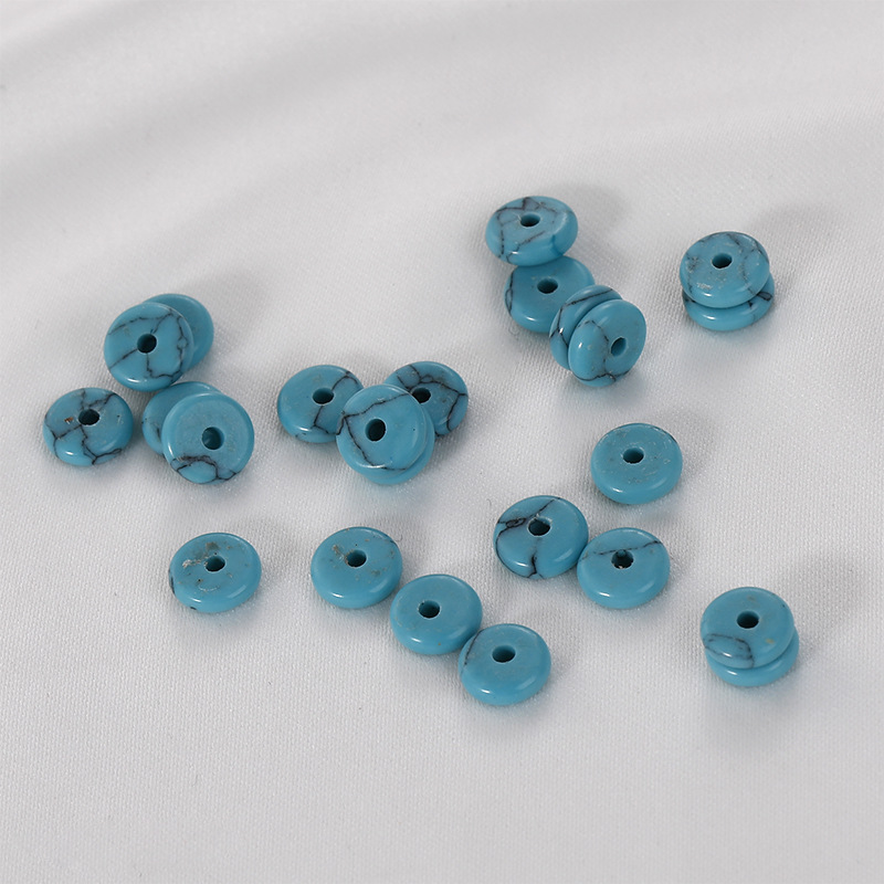 12# blue turquoise [10 pieces] 6x2mm