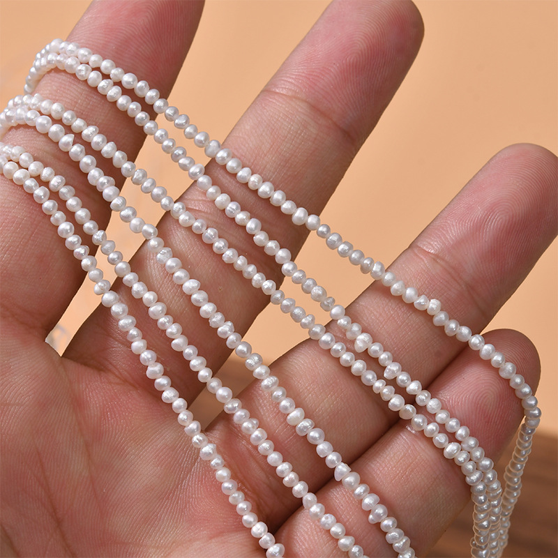 1#2-2.5 white pearl [1 about 180 pieces] about 37cm long