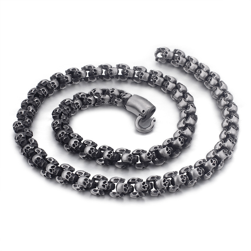 65cm Steel Color Sand Necklace