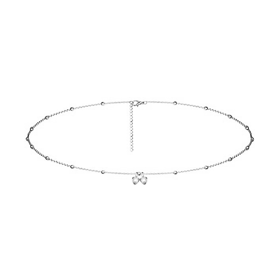 ALAD197-01-bead chain silver 90cm-20cm