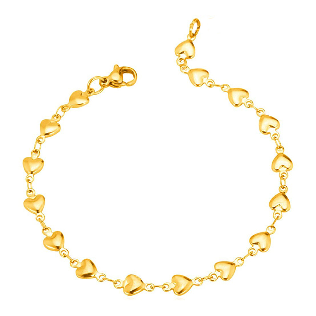Lobster clasp gold 21cm