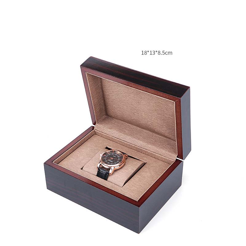 Ebony Wood Watch Box 18x13x8.5cm