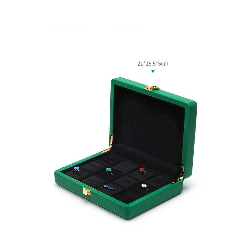 Dark green 12 ring box
