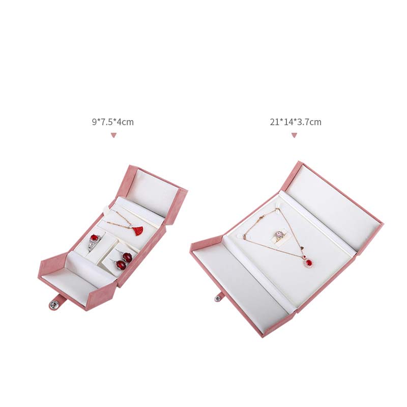 Pink double cardigan flannelette set box