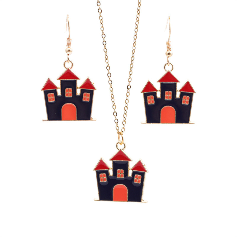 1:Castle earring necklace set