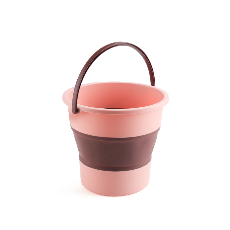 Pink medium folding bucket (10L)