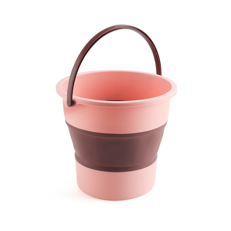Pink large folding bucket (16.8L)