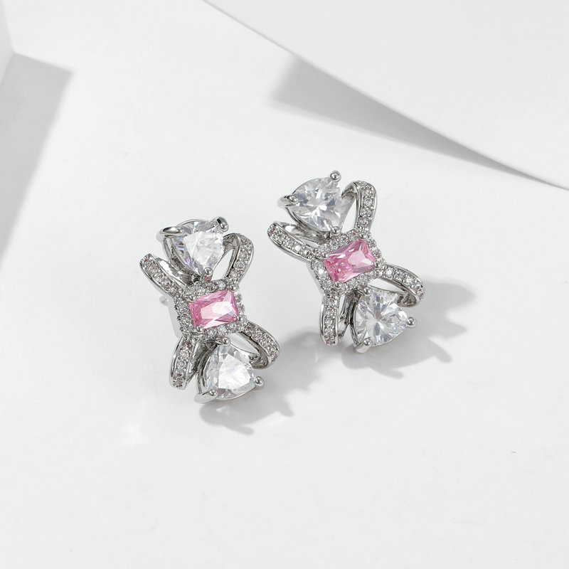 1:Pink earrings