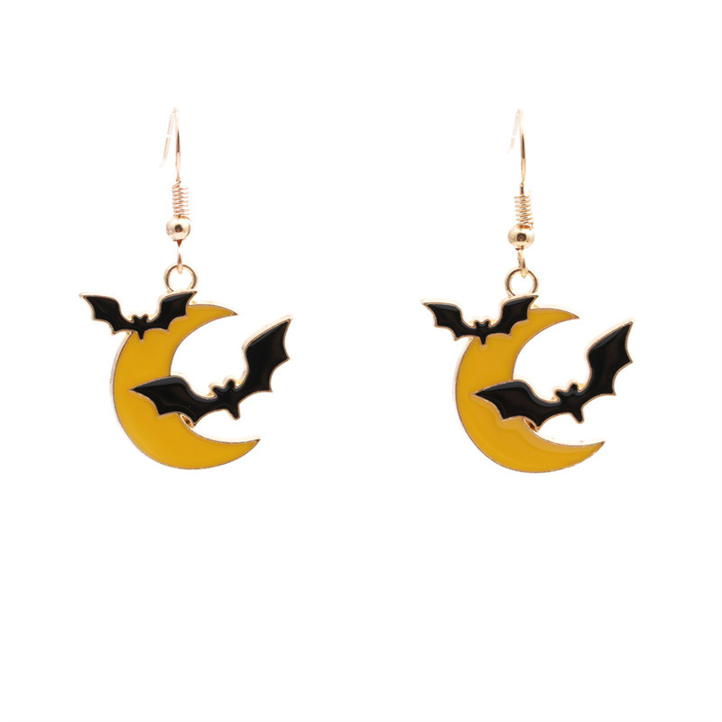 2:Moon Bat earrings