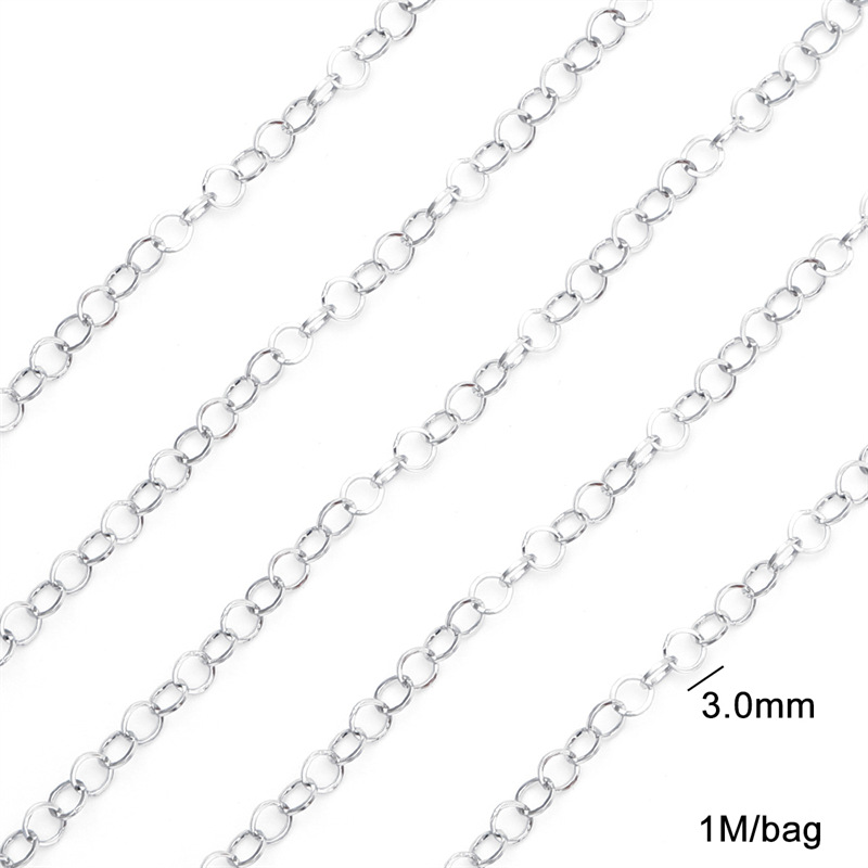 3.0 square wire loop chain