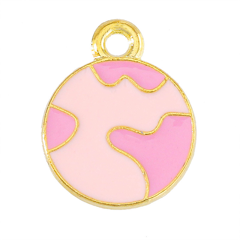 Pink Planet 15x12mm