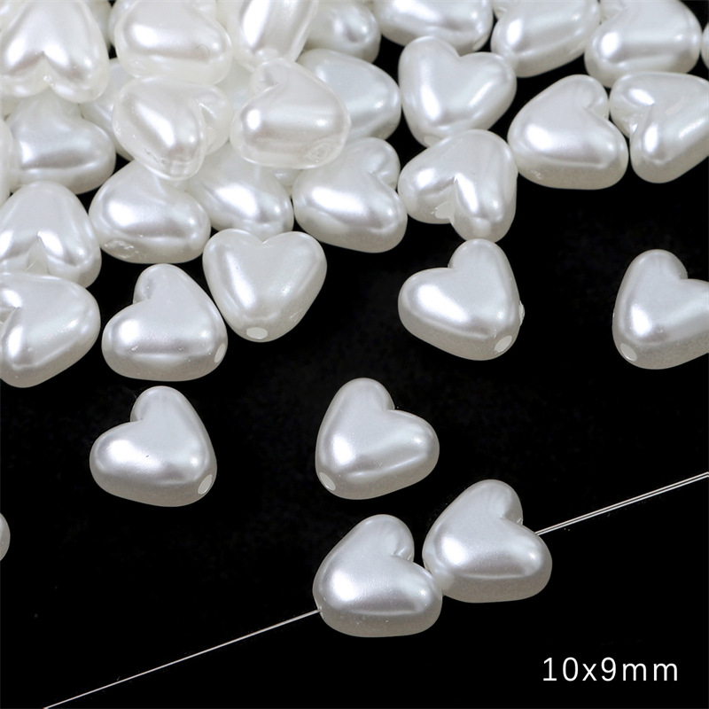 Fat heart white about 50 pcs/pack