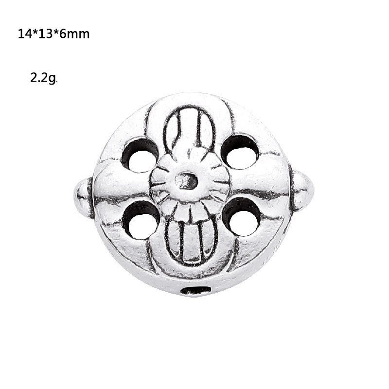 Four-hole spacer beads