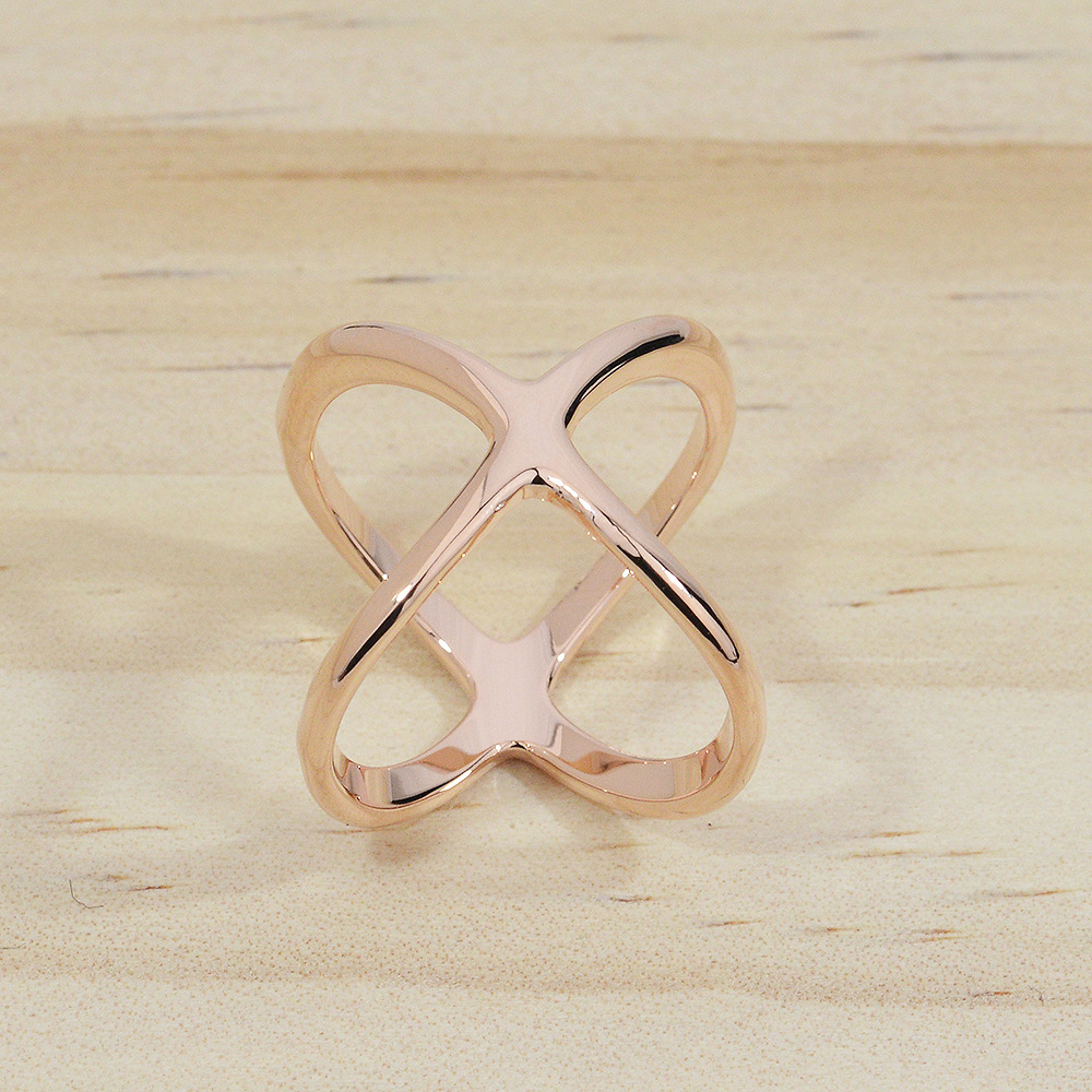 E rose gold color plated 21mm