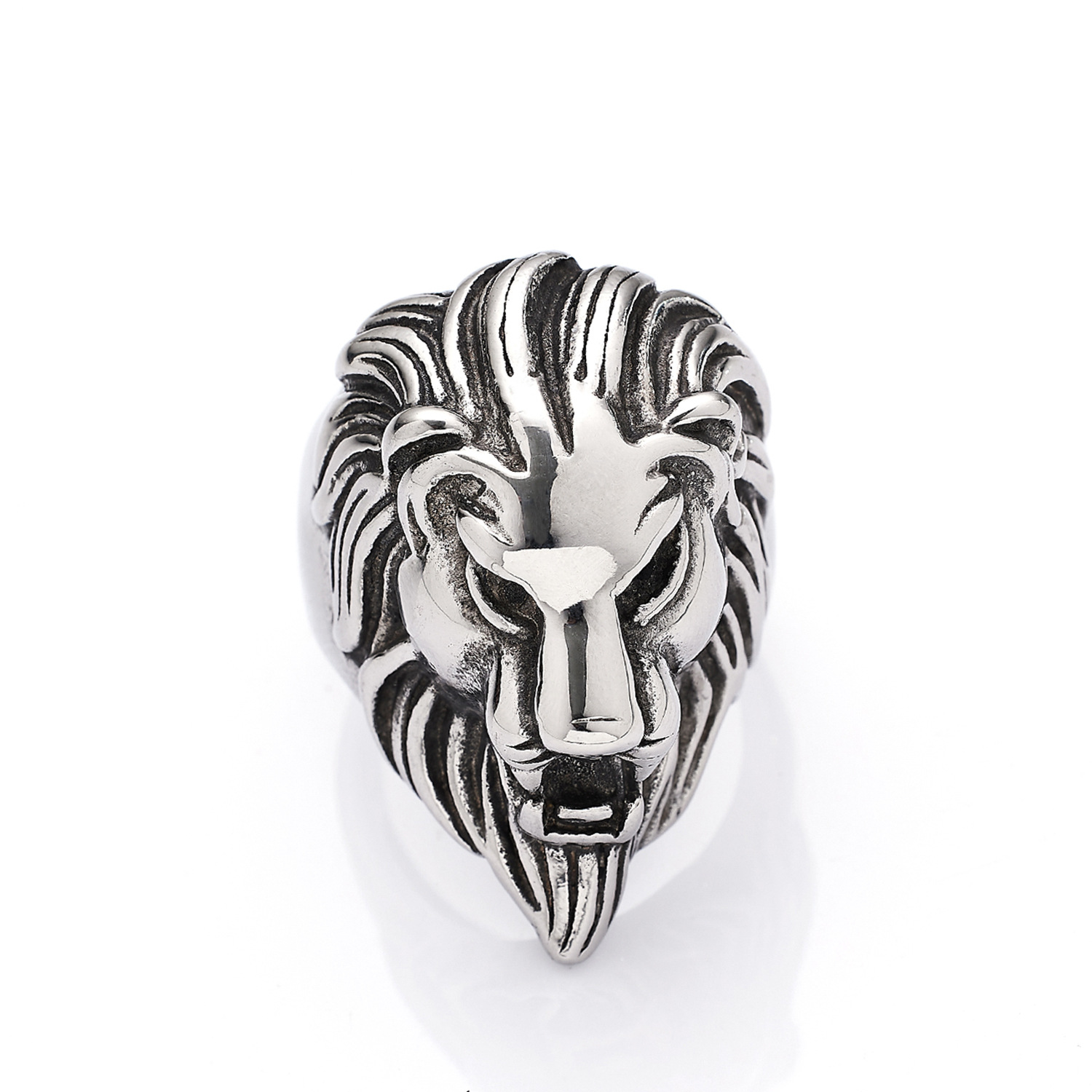Silver lion head No. 10