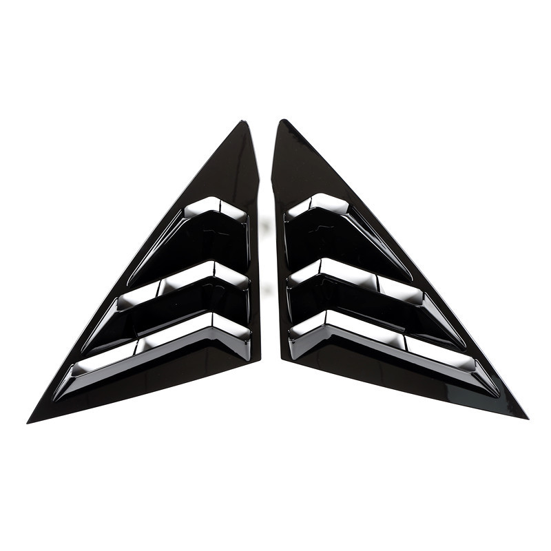 22 Civic rear triangle shutters/piano black