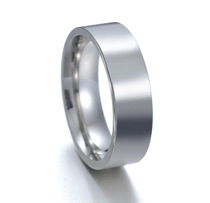 6MM wide silver size 6
