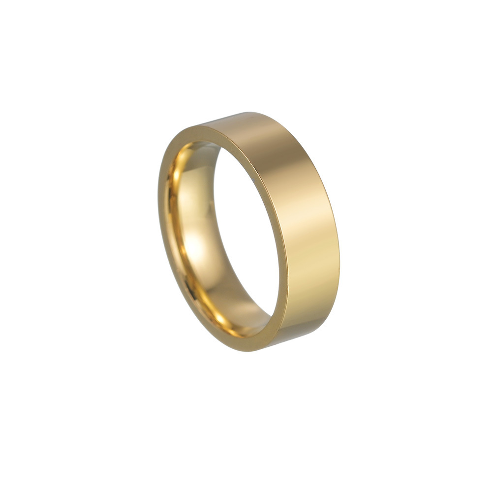 6MM wide gold 6