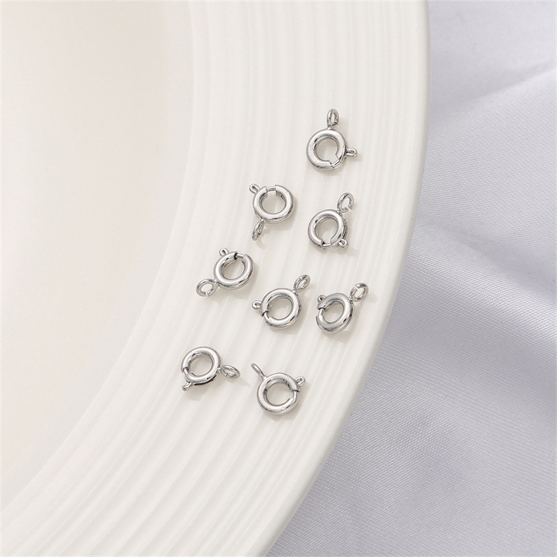 White gold plated 6mm