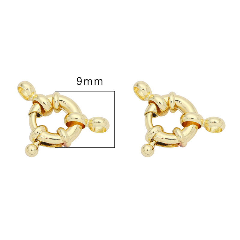 1:9mm electroplated 14K clad gold