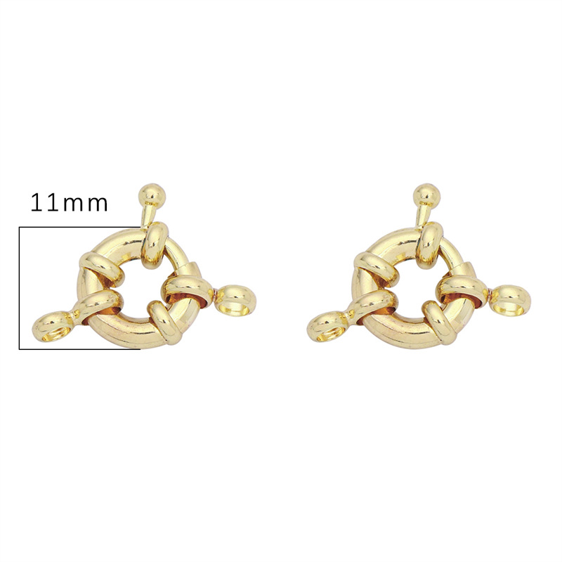 3:11mm electroplated 14K clad gold